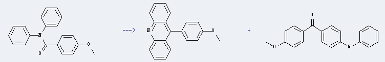 Benzamide,4-methoxy-N,N-diphenyl- can be prepared by a,N-diphenyl-a-(4-methoxyphenyl) nitrone with sulfuryl chloride isocyanate